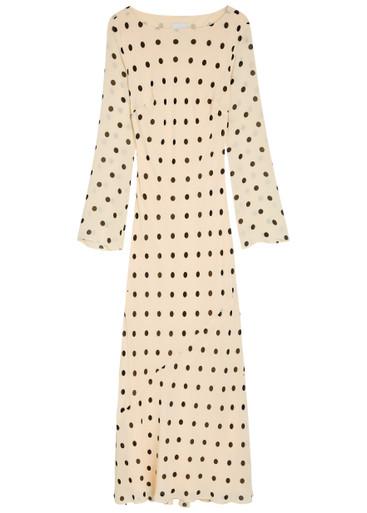Esra polka dot chiffon maxi dress by REFORMATION