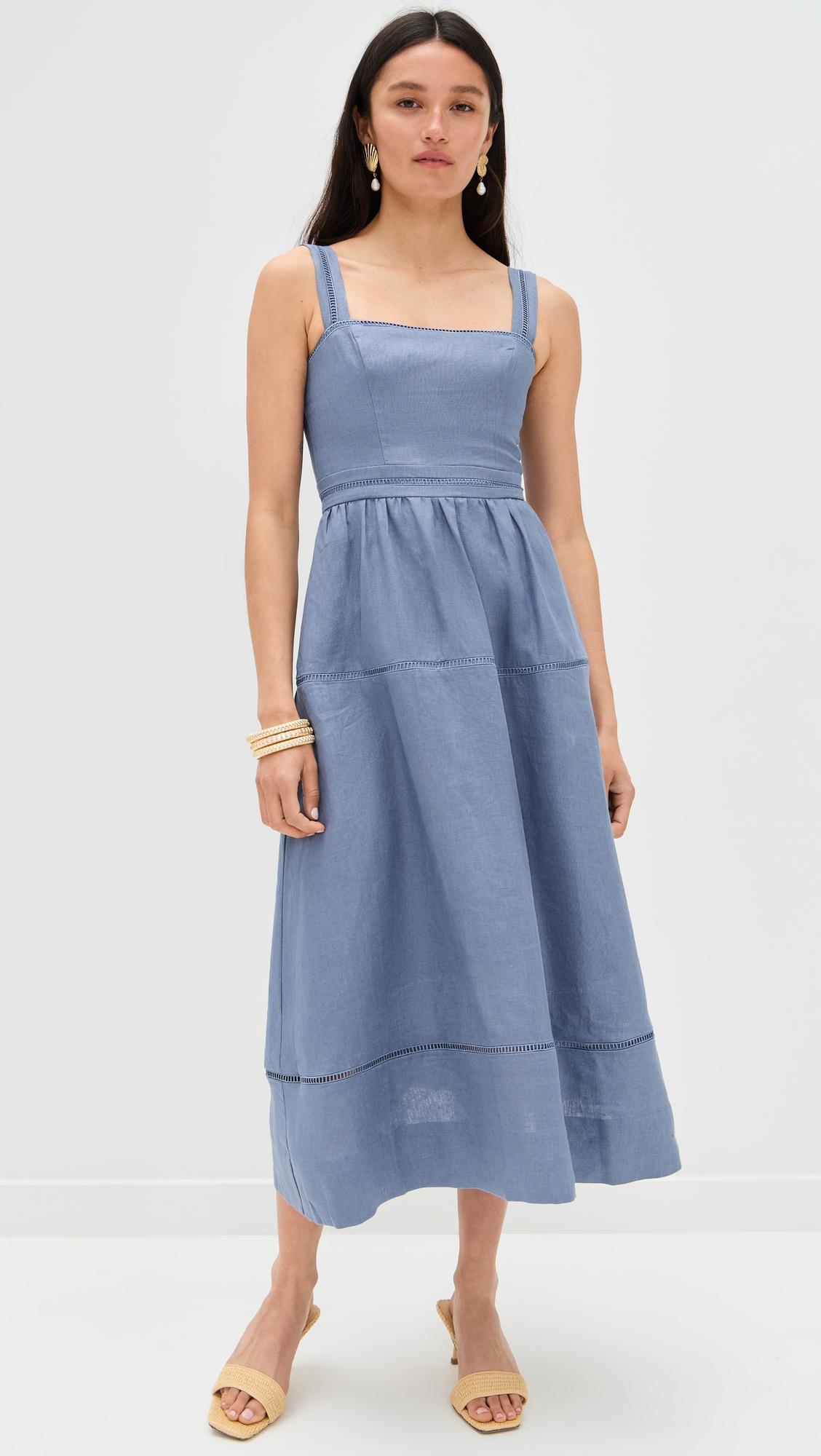 Everett Linen Dress by REFORMATION