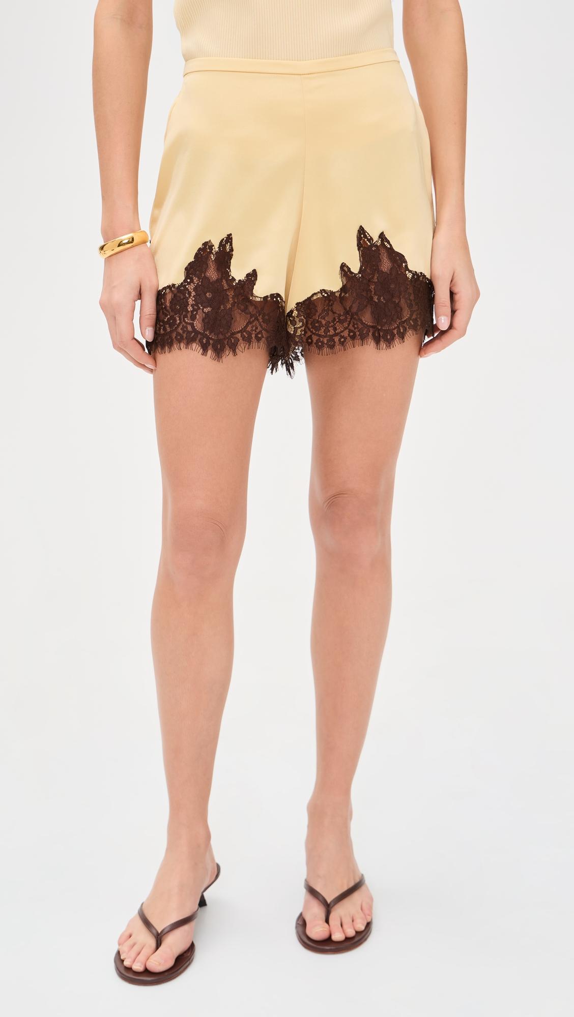 Fern Satin Shorts by REFORMATION