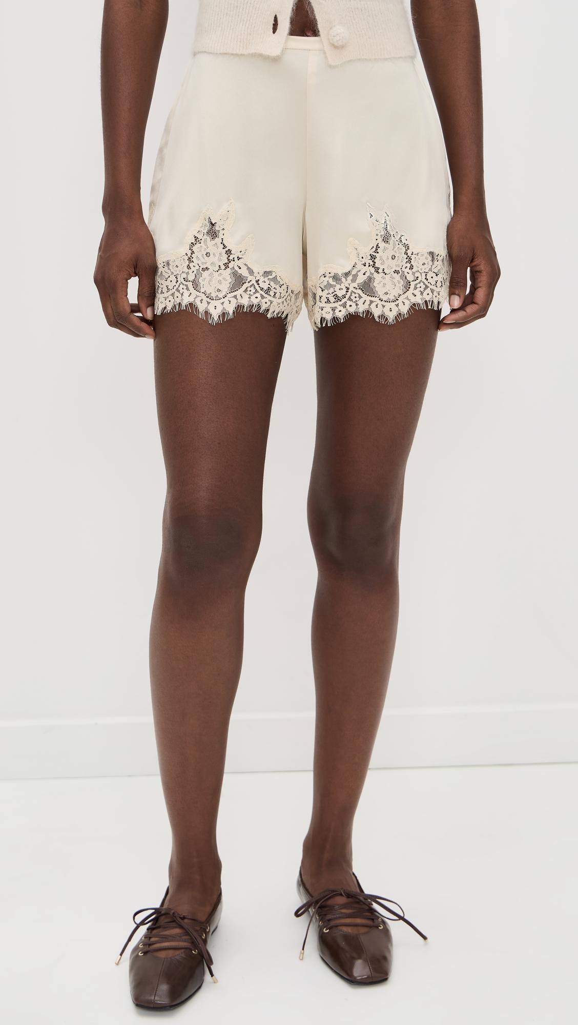 Fern Satin Shorts by REFORMATION