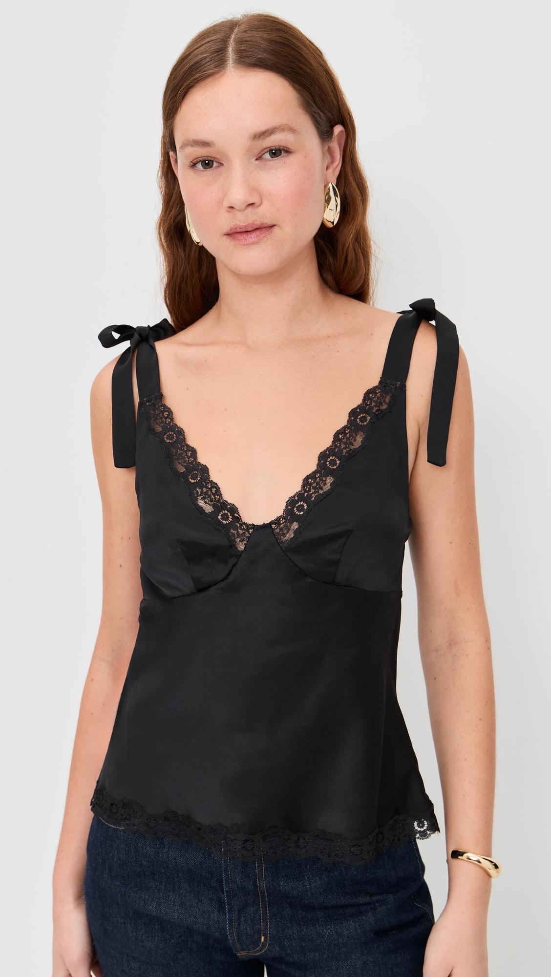 Florence Silk Top by REFORMATION