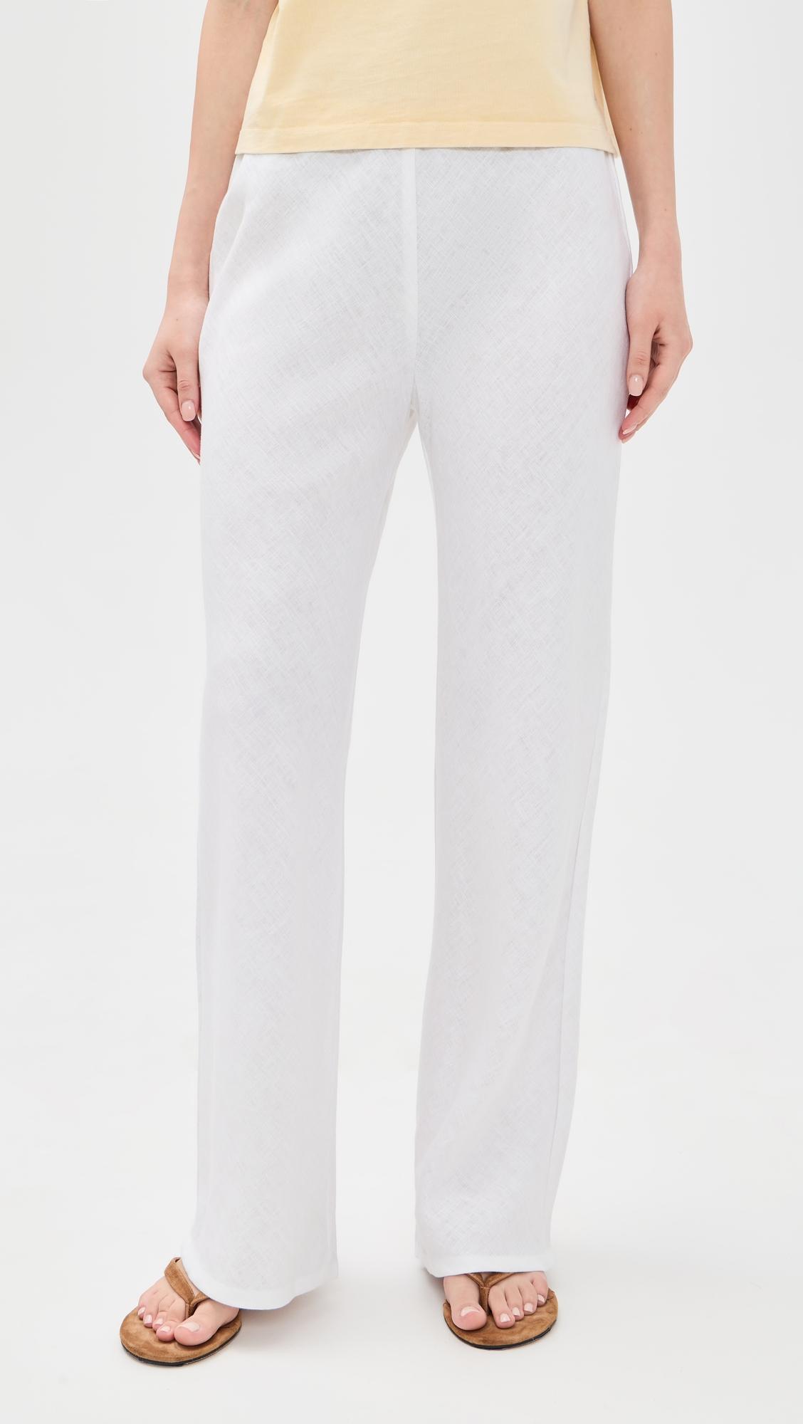 Gale Linen Mid Rise Pants by REFORMATION