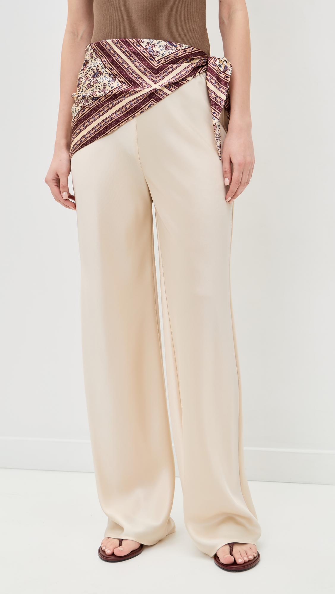 Gale Satin Pants by REFORMATION