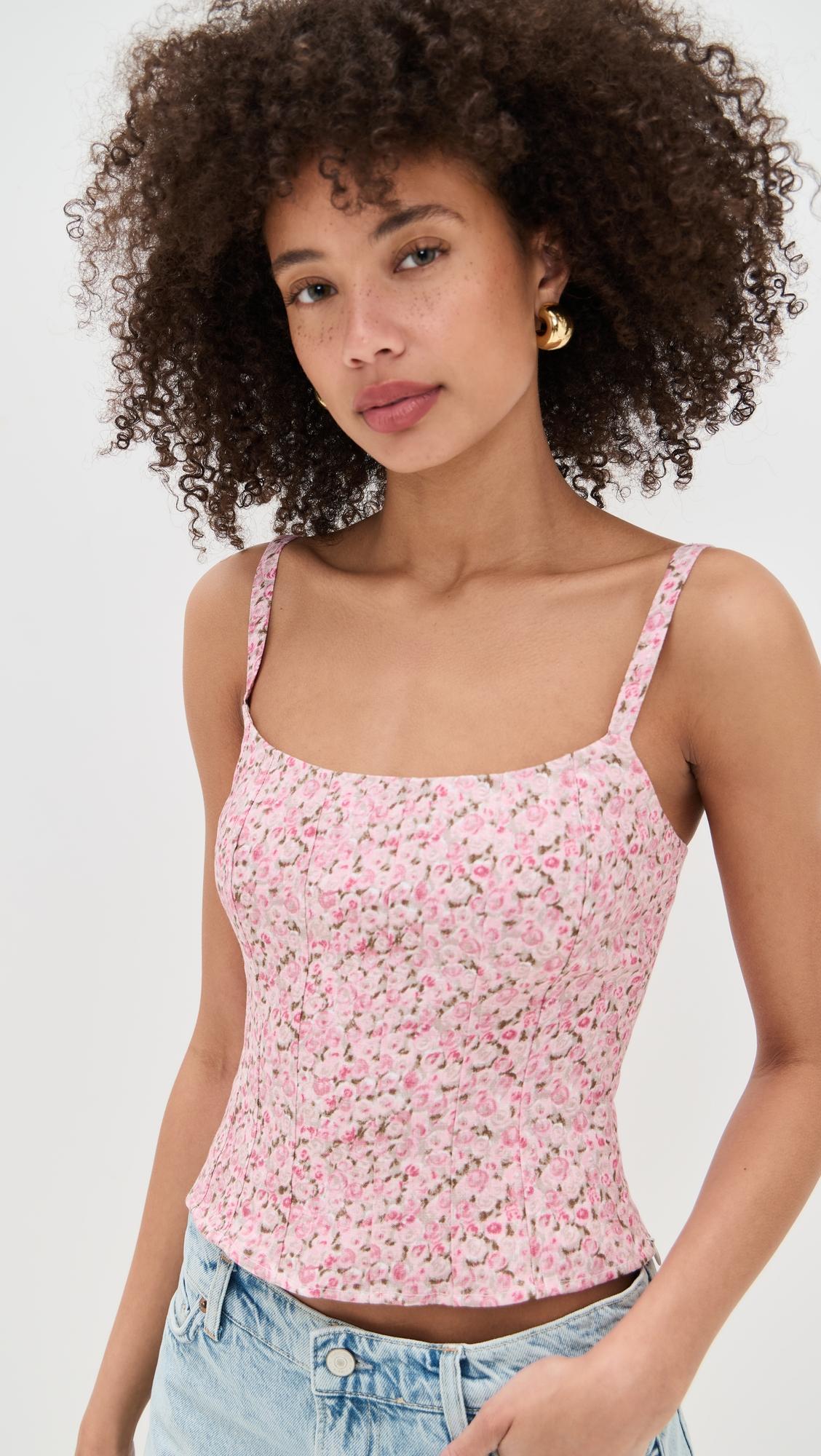 Hattie Linen Top by REFORMATION