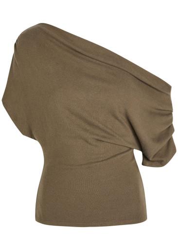 Iris off-the-shoulder knit top by REFORMATION