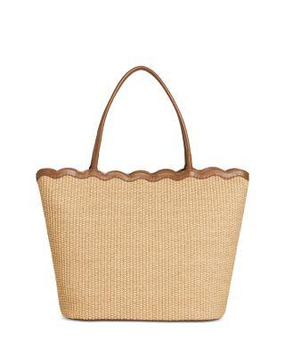 Isabella Large Raffia Tote Bag by REFORMATION
