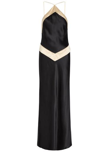 Jillian panelled silk maxi dress by REFORMATION