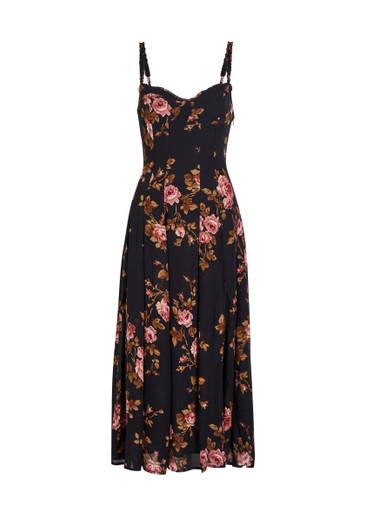 Katara floral-print georgette midi dress by REFORMATION