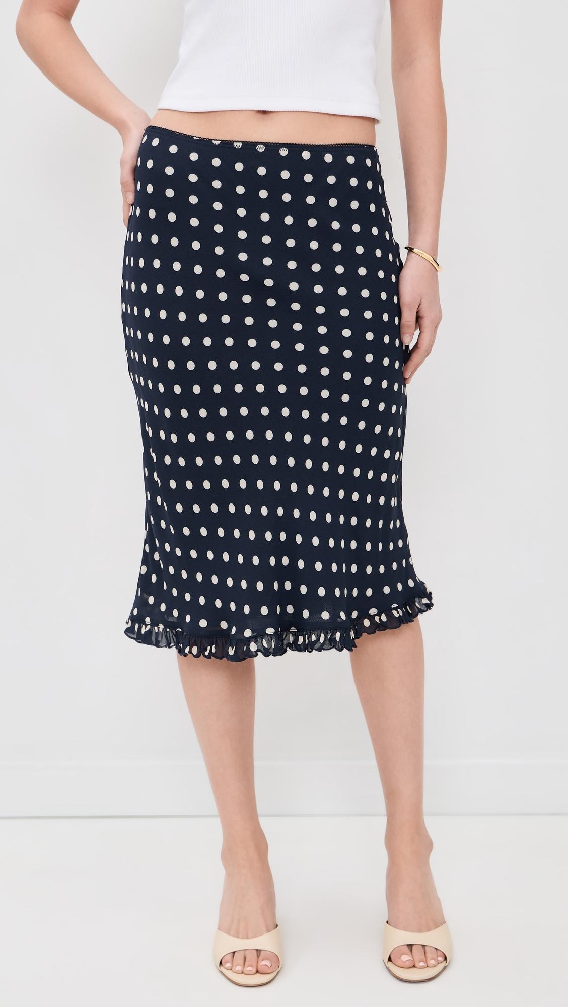 Layla Knee Length Skirt by REFORMATION