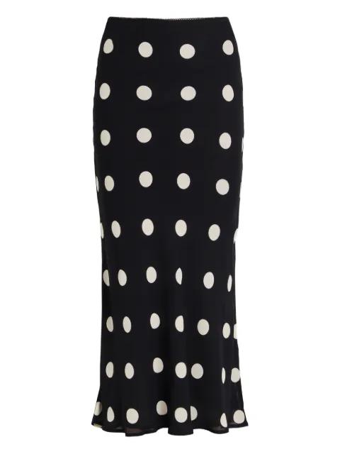 Layla polka-dot skirt by REFORMATION
