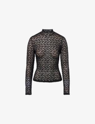 Nell Knitted Stretch-Lace Top by REFORMATION