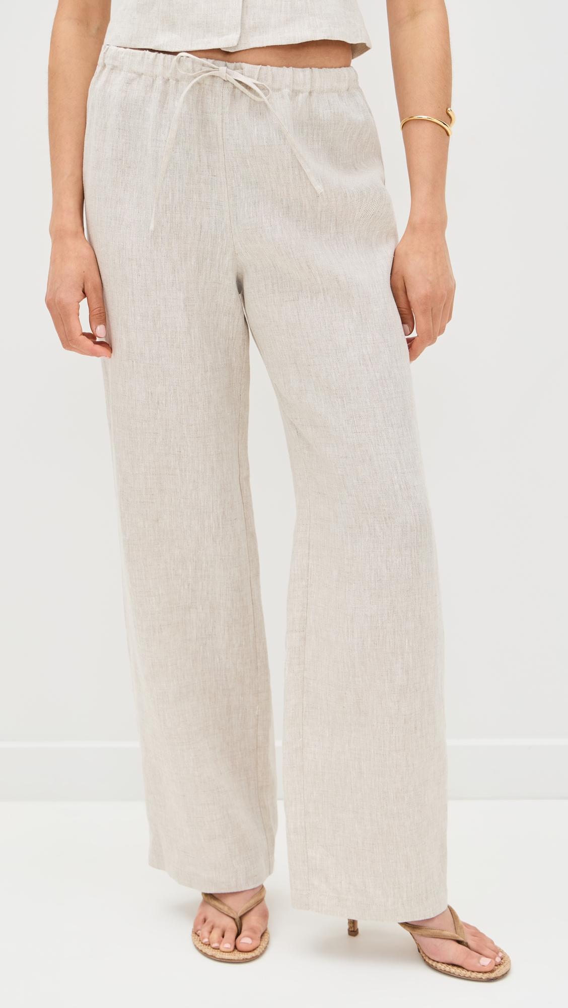 Olina Linen Pants by REFORMATION