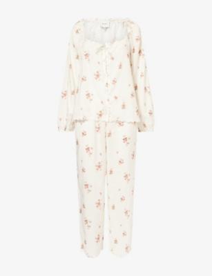 Paloma Floral Cotton-Blend Pyjama Set by REFORMATION