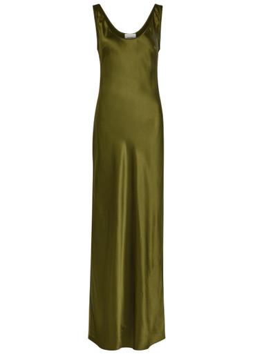 Pamela silk maxi slip dress by REFORMATION