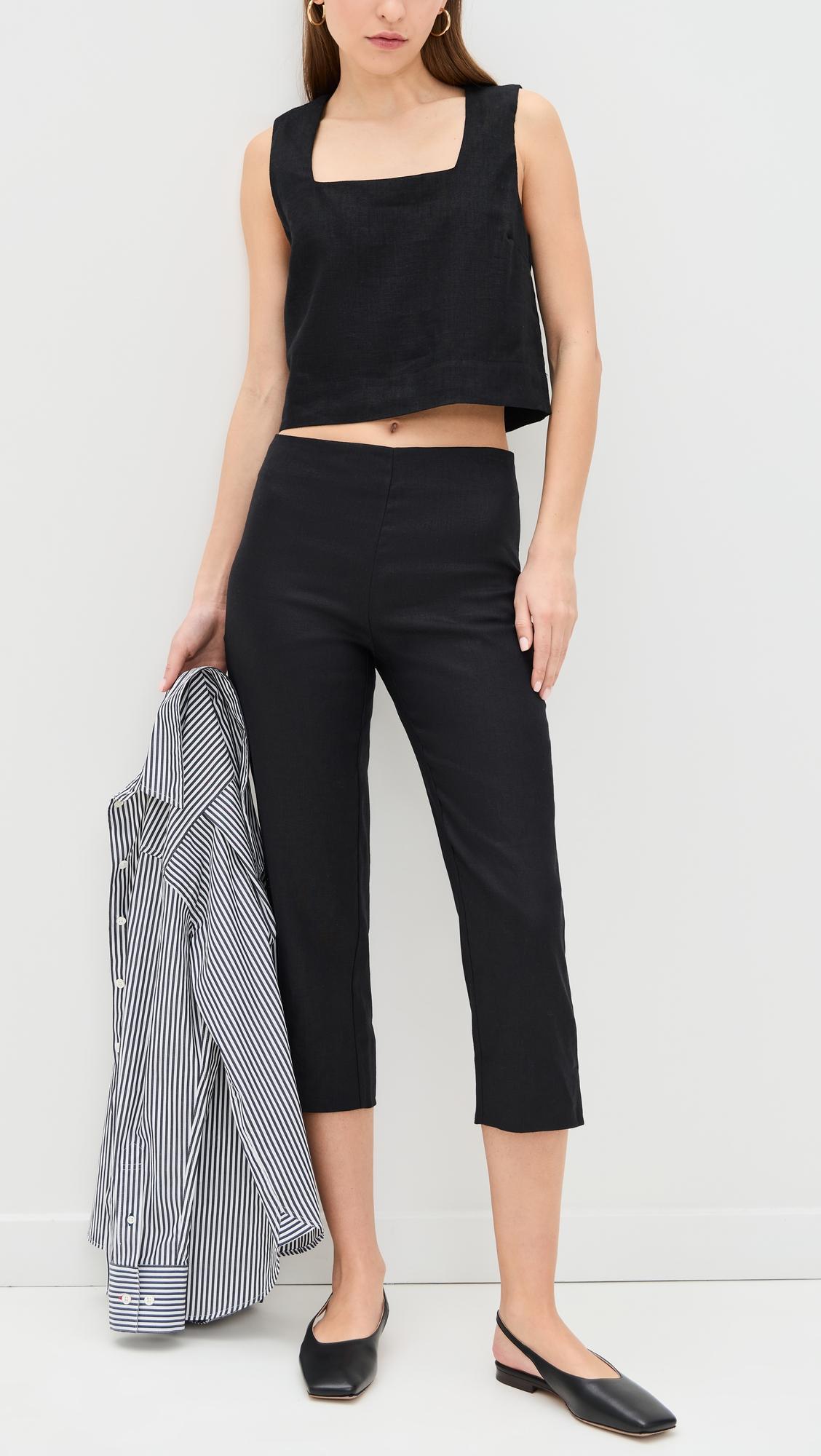 Petra Linen Pedal Pusher Pants by REFORMATION