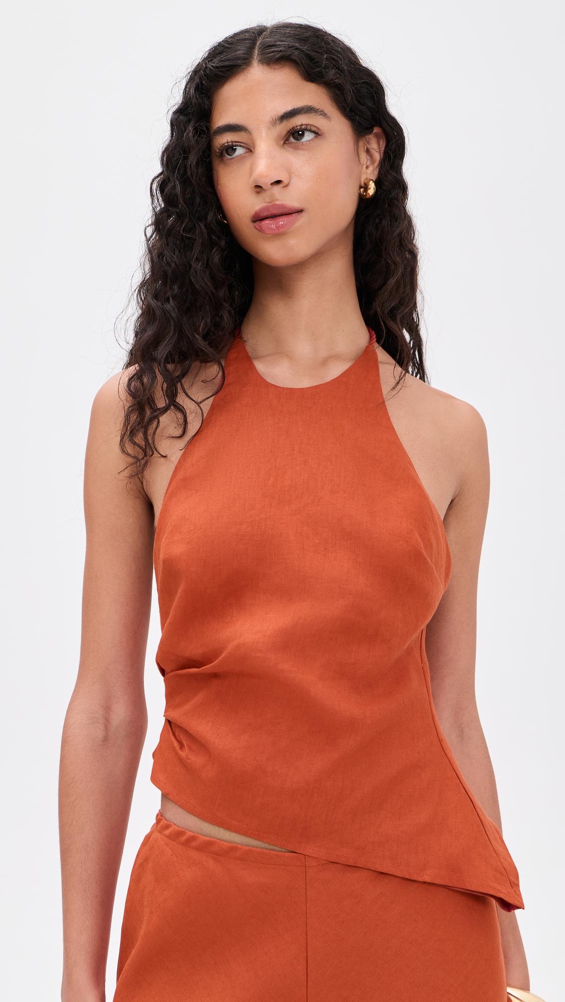 Reese Linen Top by REFORMATION