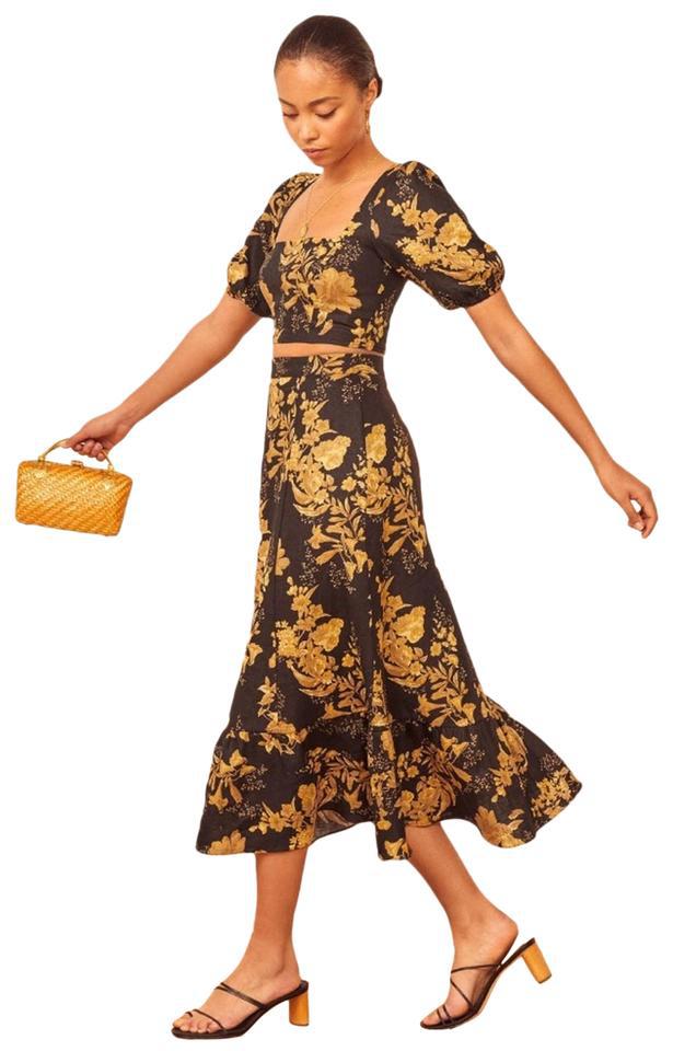 Reformation Black ✨nwt✨reformation Yucca Linen Two Piece Carmen Casual Maxi Dress by REFORMATION