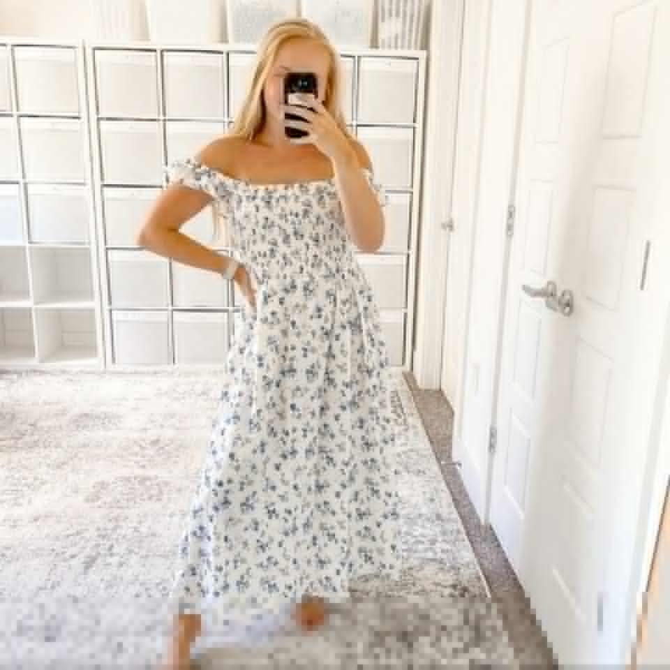 Reformation White Murphy Long Casual Maxi Dress by REFORMATION | jellibeans