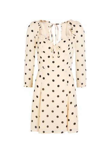 Remi polka-dot georgette mini dress by REFORMATION