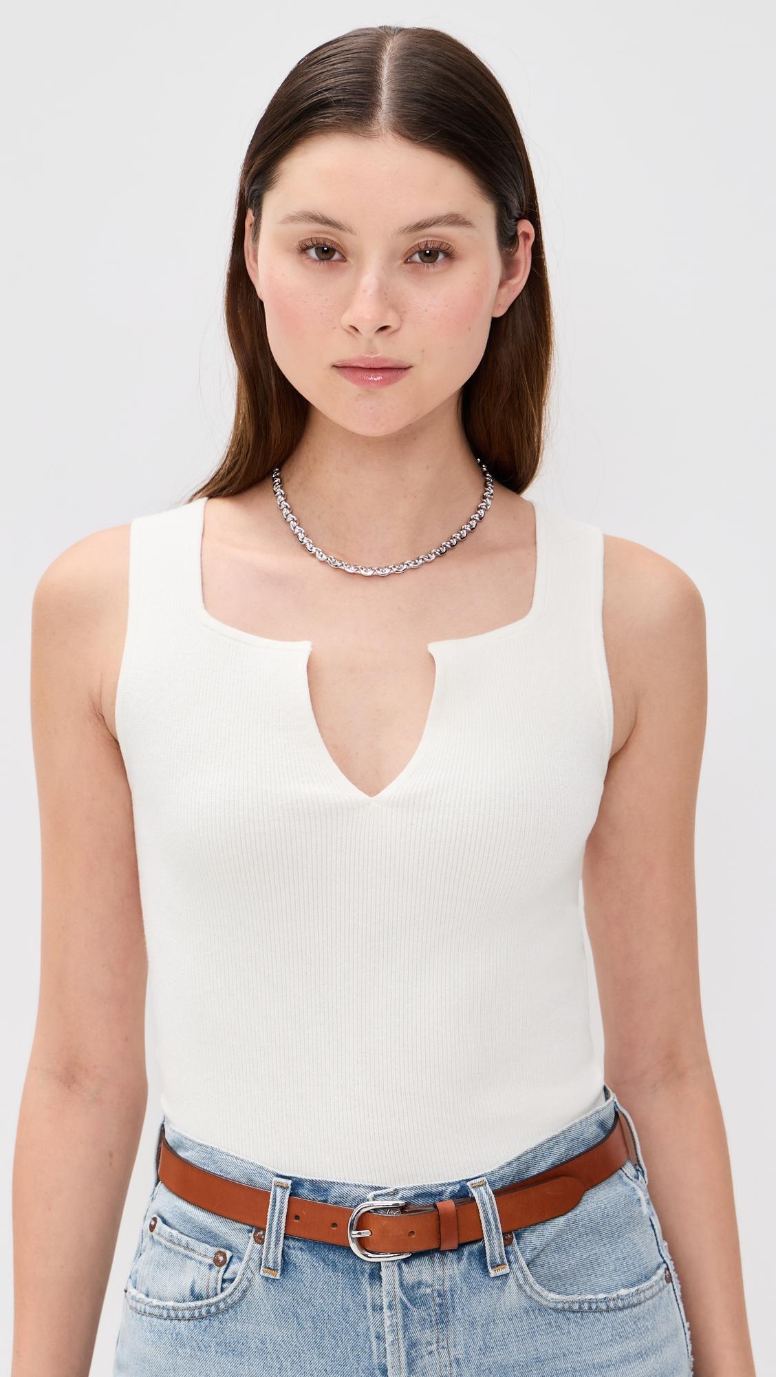 Rylie Cotton Sweater Tank by REFORMATION