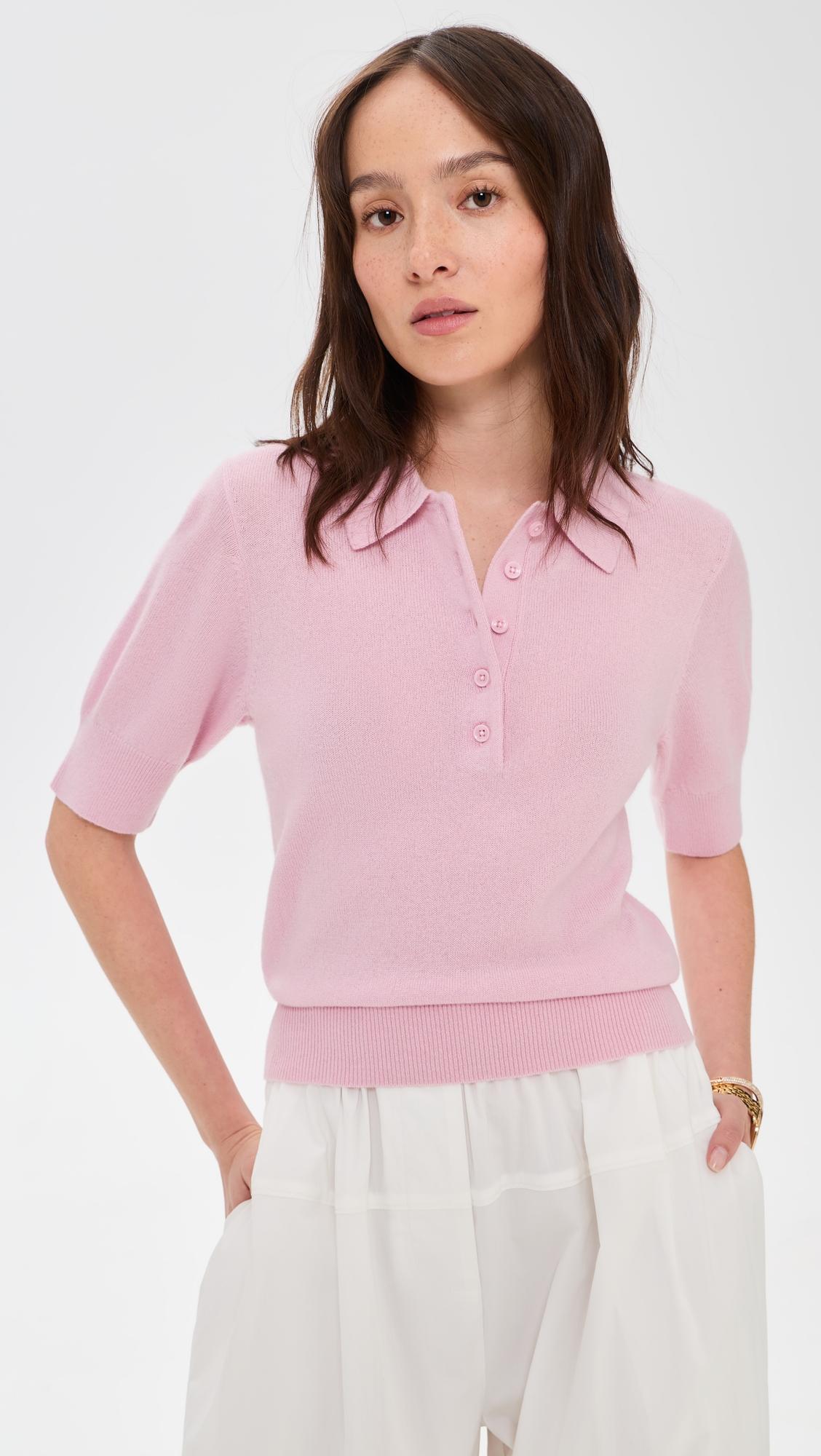 Skye Cashmere Polo Top by REFORMATION