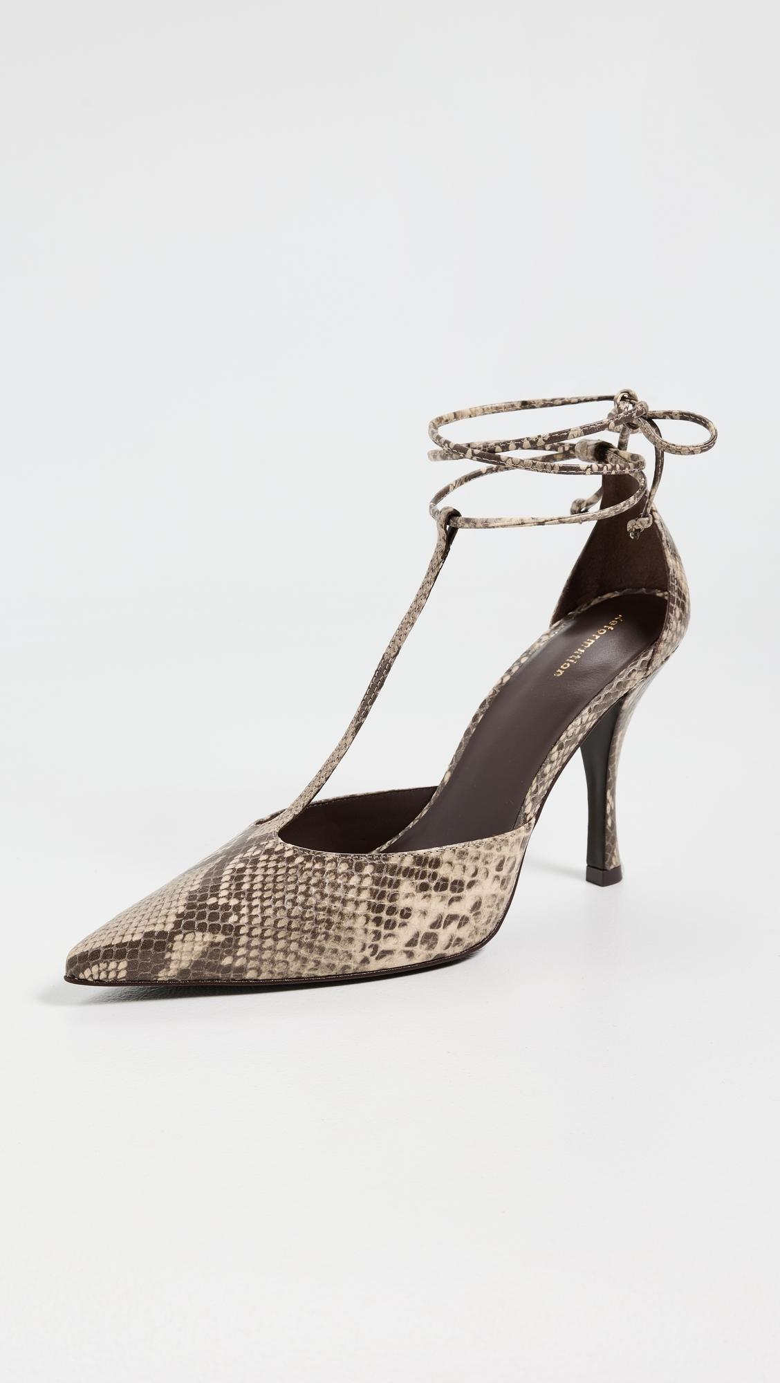 Stassie T-Strap Pumps by REFORMATION