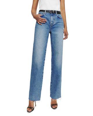 Val 90s Mid Rise Straight Long Inseam Jeans in Colorado by REFORMATION
