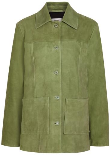 Veda Lincoln panelled suede jacket by REFORMATION