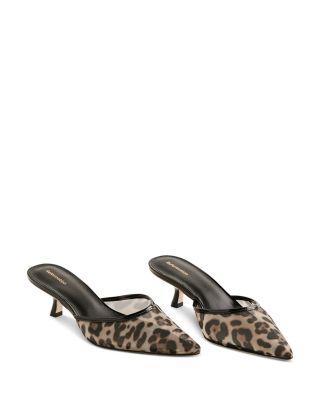 Women's Wilda Kitten Mule Pumps by REFORMATION