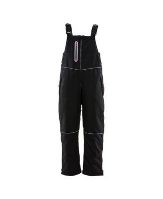 Plus Size Insulated Softshell Bib Overalls with Reflective Piping by REFRIGIWEAR
