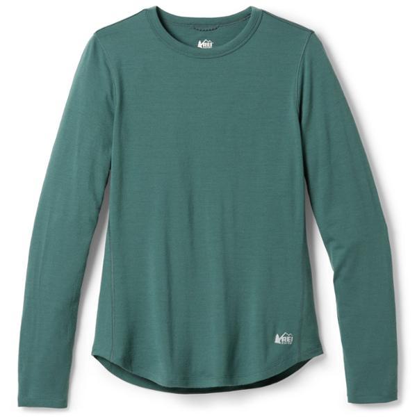 Heavyweight Merino Long-Sleeve Base Layer Crew Top by REI CO-OP