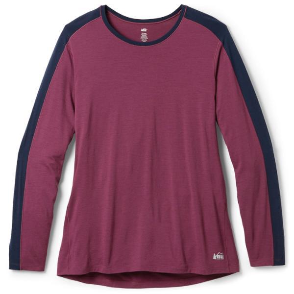 Merino 185 Long-Sleeve Base Layer Top Plus Sizes by REI CO-OP