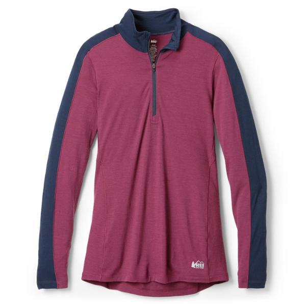 Merino 185 Long-Sleeve Half-Zip Base Layer Top by REI CO-OP