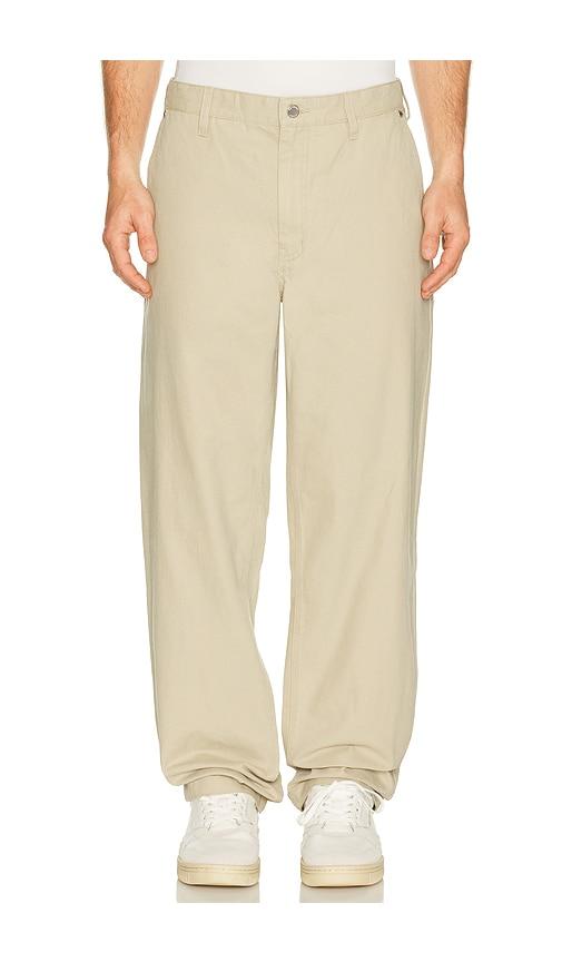 Reigning Champ Cotton Canvas Grounds Standard Pant in Beige by REIGNING CHAMP