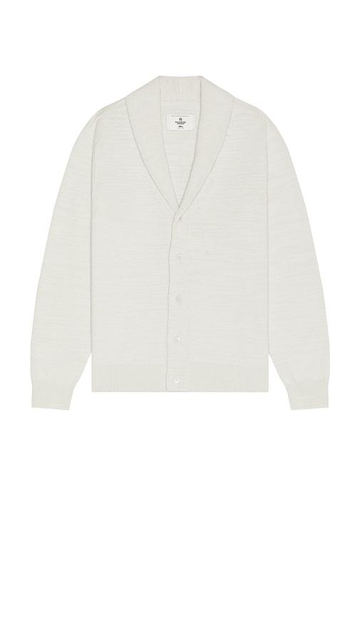 Reigning Champ Cotton Slub Laurel Cardigan in Cream by REIGNING CHAMP