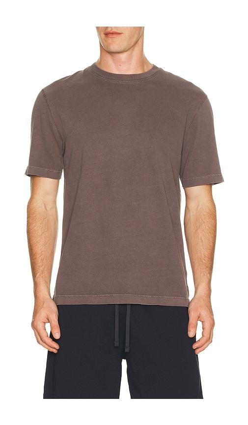 Reigning Champ Midweight Jersey Fadeaway Standard T-Shirt in Brown by REIGNING CHAMP
