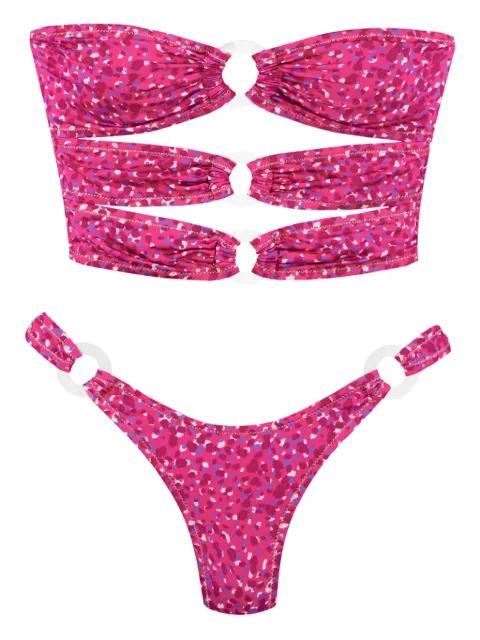 Cage ring-detail bikini by REINA OLGA