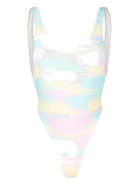 Funky tie-dye swimsuit by REINA OLGA