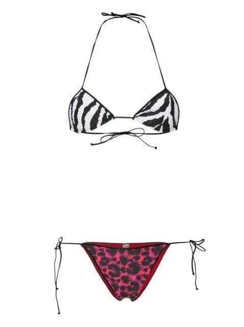 Sam animal-print bikini set by REINA OLGA