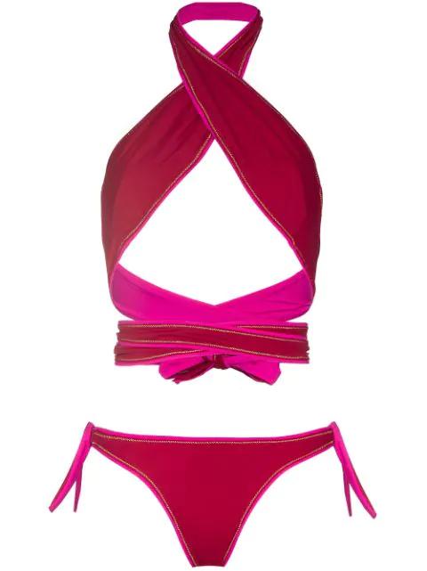 Showhorse cross-front bikini by REINA OLGA