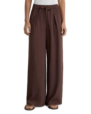 Aimee Wide Leg Drawstring Pants by REISS