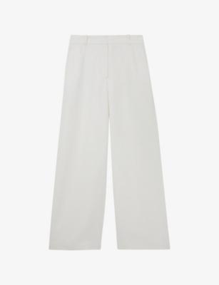 Alyx Wide-Leg Linen-Blend Trousers by REISS