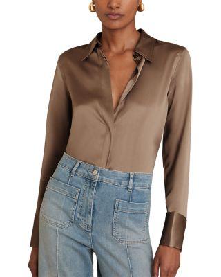 Ameira Silk Shirt by REISS