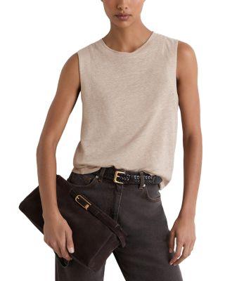 Amy Linen Top by REISS