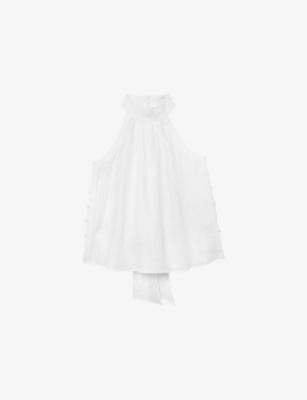 Andi Halterneck Linen Top by REISS