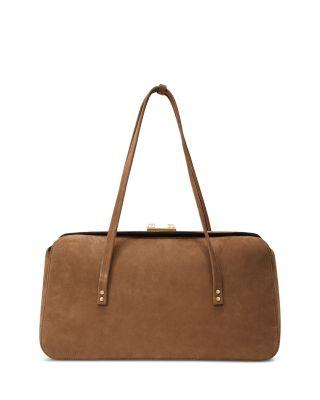 Anika Suede Bowling Bag by REISS
