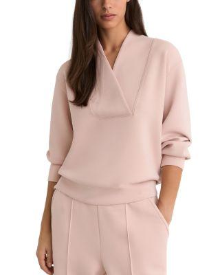 Annabel Shawl Neck Sweatshirt by REISS