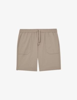 Ascend Drawstring-Waist Stretch-Woven Cargo Shorts by REISS