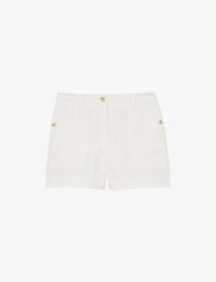 Ashby Wide-Leg Linen Shorts by REISS