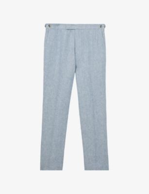 Atlantic Tailored-Fit Linen Suit Trousers by REISS